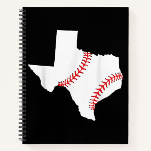 Texas Baseball State funny Texas Baseball Notebook