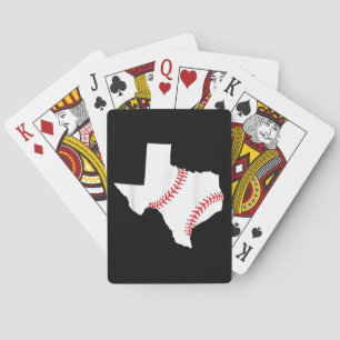 Texas Baseball State funny Texas Baseball Playing Cards