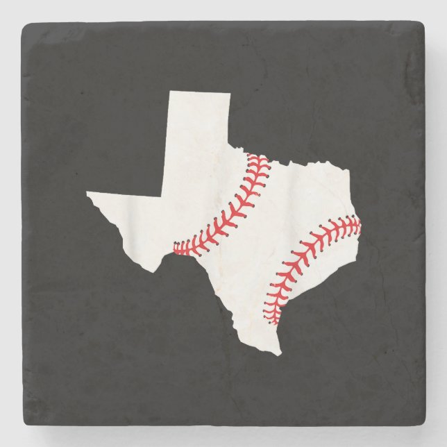Texas Baseball State funny Texas Baseball  Stone Coaster (Front)