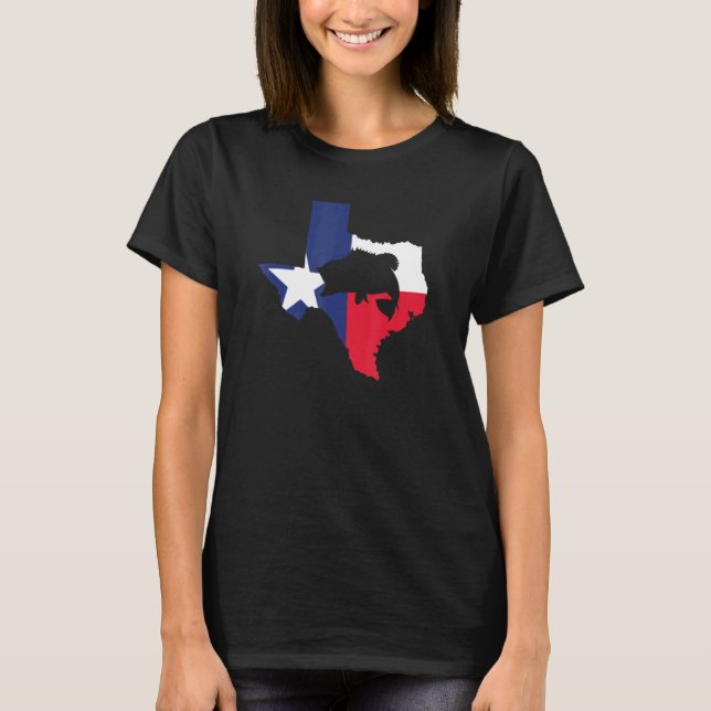 Texas Bass Fishing T-Shirt (Front)