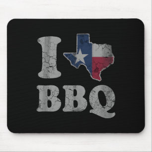 Texas Bbq Flag Texan Rbecue Men Women Dad Group Mouse Pad