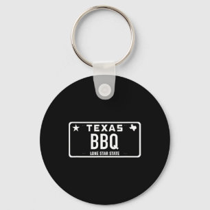 Texas Bbq License Plate Food Meat Tx Austin Gift G Key Ring