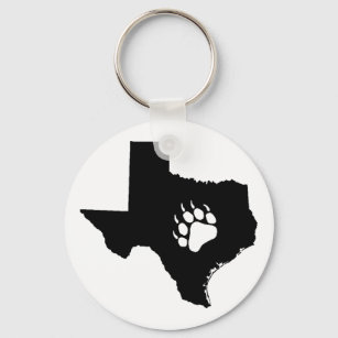 Texas Bear Key Ring