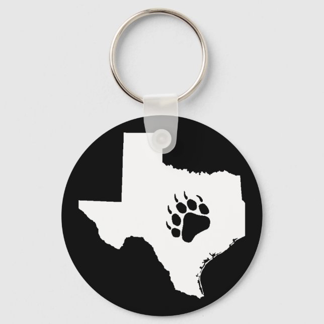 Texas Bear Paw Key Ring (Front)