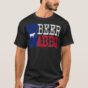 Texas Beer  BBQ T-Shirt