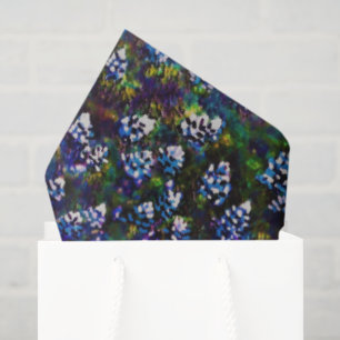 Texas Blue Bonnet Blitz Design Tissue Paper