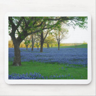 Texas Blue Bonnets Mouse Pad