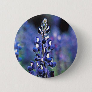 Texas Bluebonnet 6 Cm Round Badge