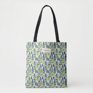 Texas Bluebonnet Floral Lupine  Tote Bag