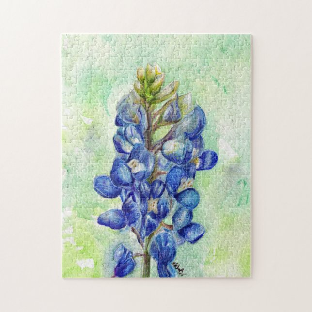 Texas Bluebonnet Flower Puzzle (Vertical)