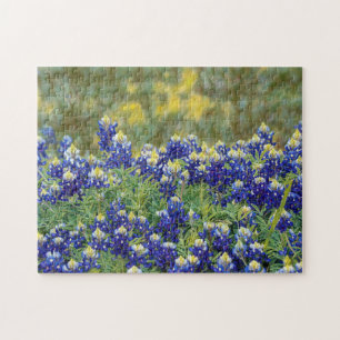 Texas Bluebonnet Flowers Art Puzzle