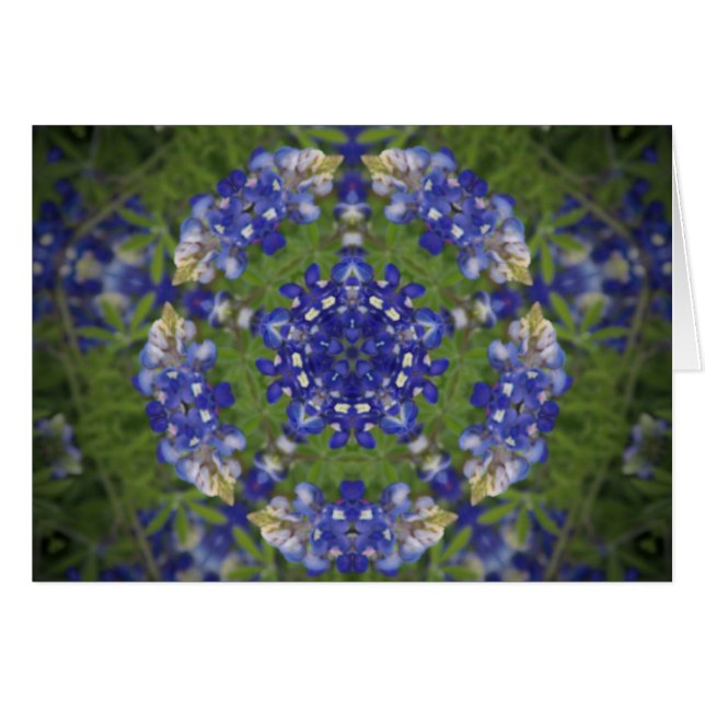 Texas Bluebonnet Kaleidoscope (Front Horizontal)