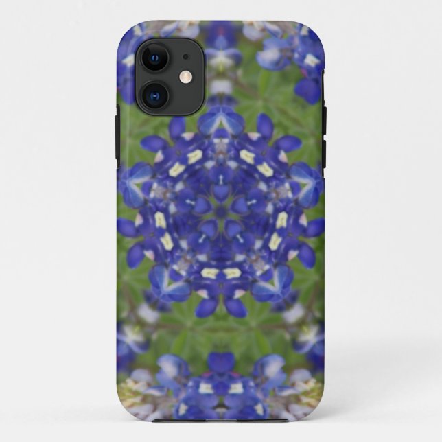 Texas Bluebonnet Kaleidoscope Case-Mate iPhone Case (Back)