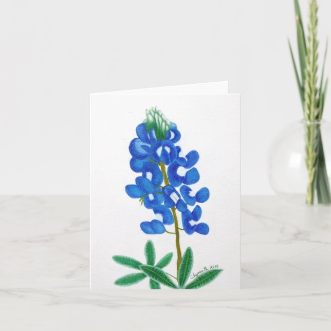 Texas Bluebonnet Note Card (Front)