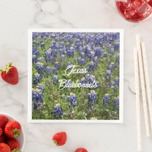 Texas Bluebonnet Paper Napkins State Flower