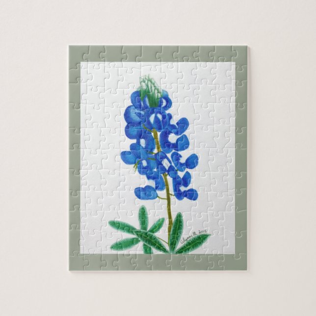 Texas Bluebonnet Puzzle (Vertical)