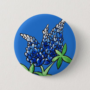 Texas Bluebonnet Texan Love Flower 6 Cm Round Badge