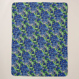 Texas Bluebonnet Texan Love Flower                 Sherpa Blanket