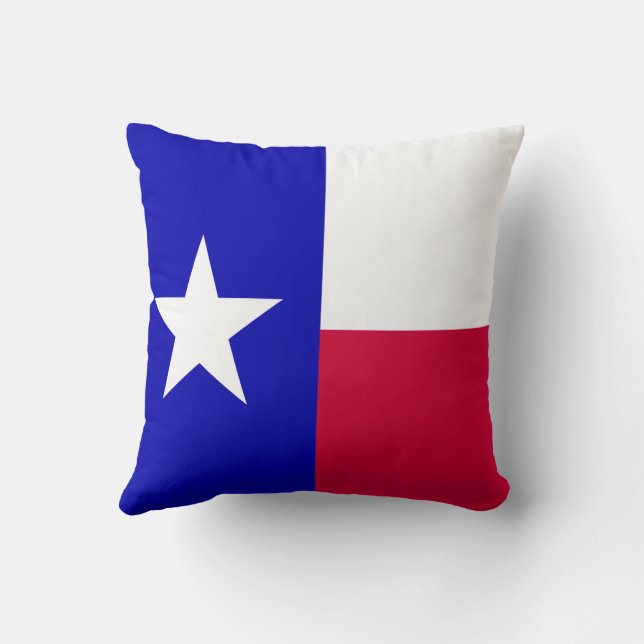Texas Bluebonnet Throw Pillow (Back)