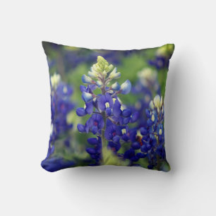 Texas Bluebonnet Throw Pillow