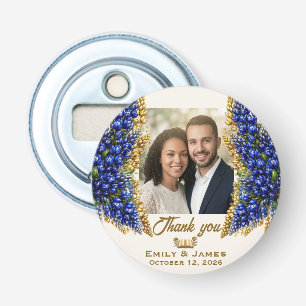 Texas Bluebonnet Wedding Bottle Opener