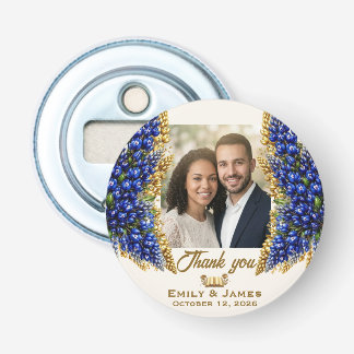 Texas Bluebonnet Wedding Bottle Opener