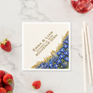 ​Texas Bluebonnet Wedding Napkin