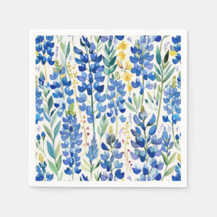 Texas Bluebonnet Wildflower Pattern Napkin