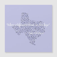 Texas Bluebonnet Wildflowers Message Texas Gift