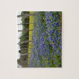 Texas Bluebonnets Can Art Photography Jigsaw Puzzle