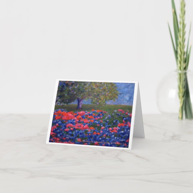 Texas Bluebonnets Card (Front)