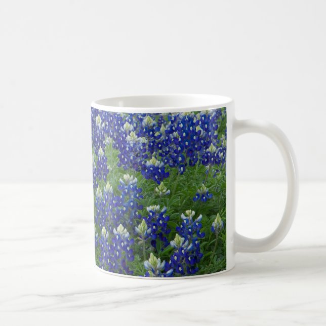 Texas Bluebonnets Field Photo Coffee Mug (Right)