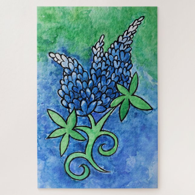 Texas Bluebonnets Jigsaw Puzzle (Vertical)