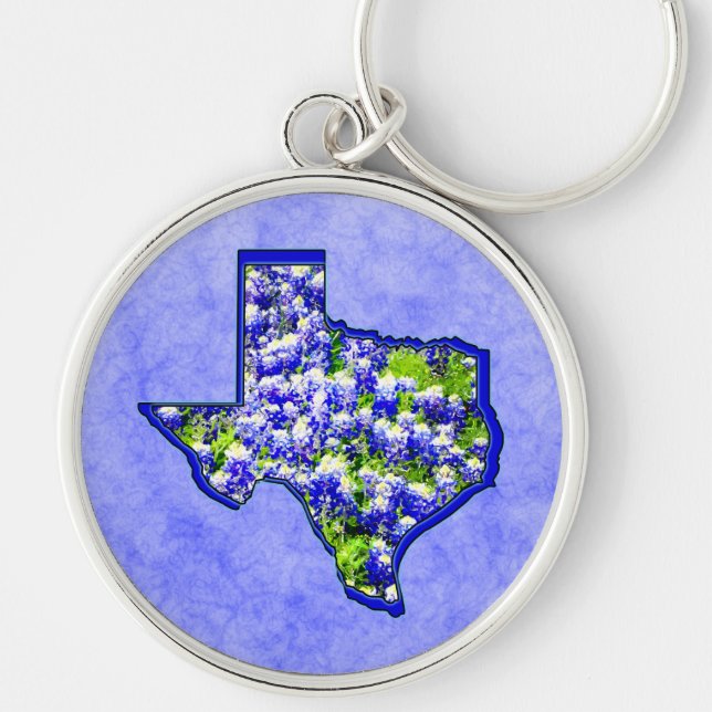 TEXAS BLUEBONNETS KEY RING (Front)