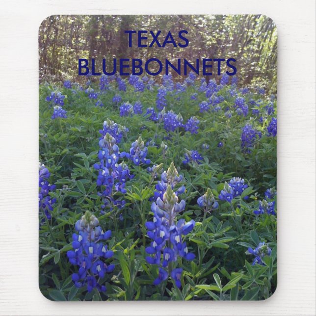 TEXAS BLUEBONNETS MOUSE PAD (Front)