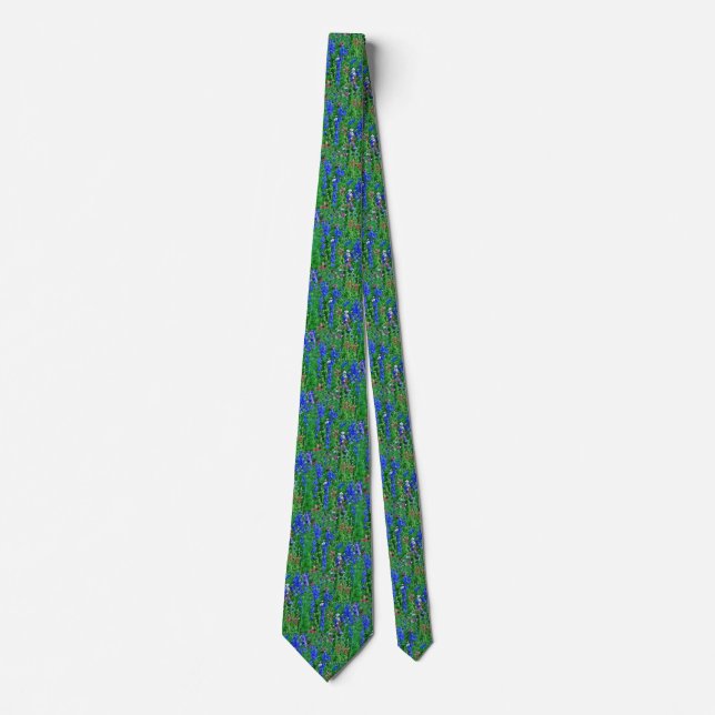 Texas Bluebonnets Neck Tie (Front)