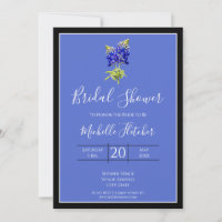 Texas Bluebonnets on Blue, Spring Wedding, Bridal