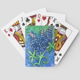 Texas Bluebonnets Playing Cards