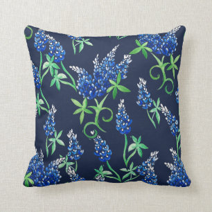 Texas Bluebonnets Texan State Flower Bluebonnet Cushion