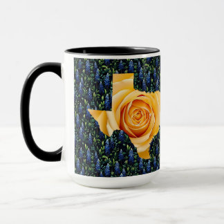 Texas Bluebonnets & Yellow Rose Mug