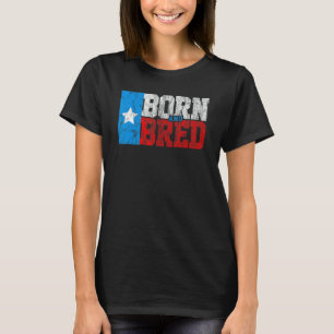 Texas Born and Bred vintage texas flag T-Shirt