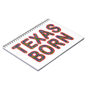 Texas Born Bluebonnet Notebook