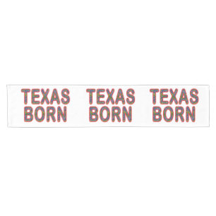 Texas Born Bluebonnet Short Table Runner