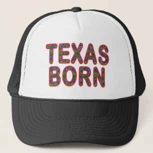 Texas Born Bluebonnet Trucker Hat