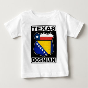 Texas Bosnian American Baby T-Shirt