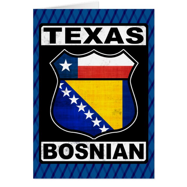 Texas Bosnian American Card (Front)