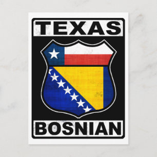 Texas Bosnian American Postcard