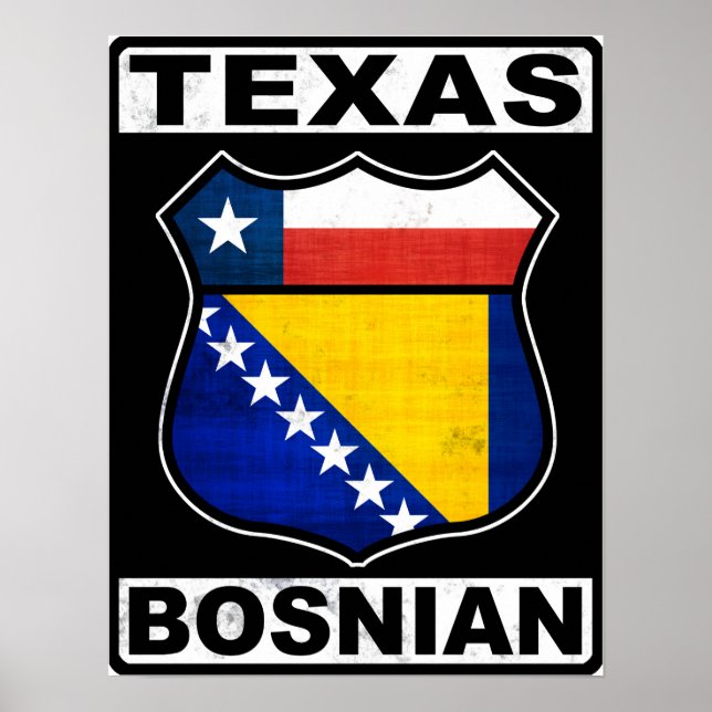 Texas Bosnian American Sign (Front)