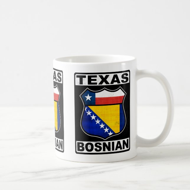 Texas Bosnian American Sign Coffee Mug (Right)