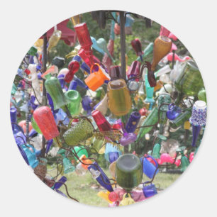 Texas Bottle Tree Classic Round Sticker